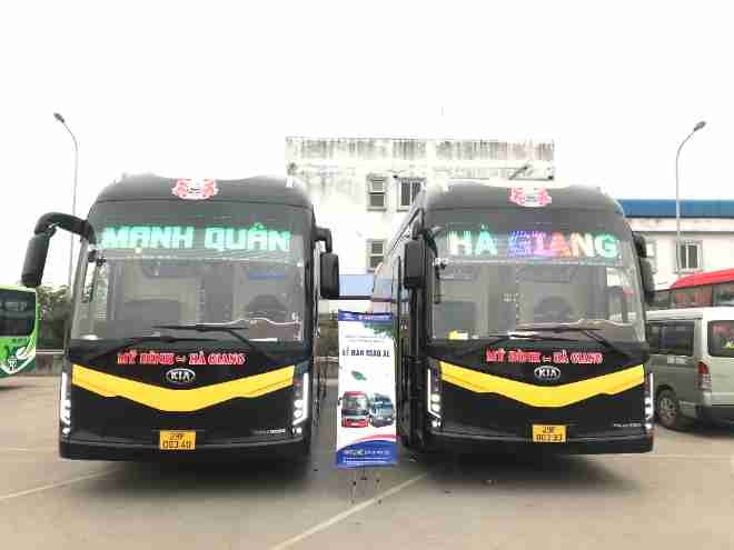Hình ảnh Nhà xe Mạnh Quân trên tuyến Hà Nội đi Hà Giang
