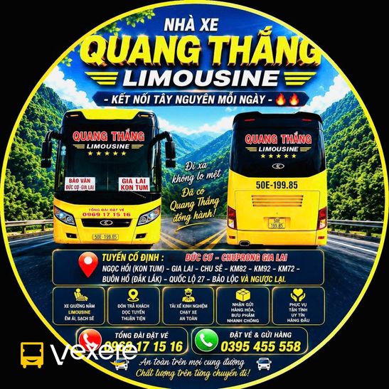 Hình ảnh Nhà xe Quang Thắng (Gia Lai) trên tuyến Kon Tum đi Lâm Đồng